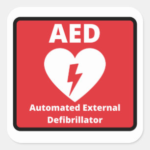 Emergency kit  square sticker