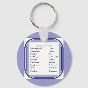 Emergency List of Scripture, Inspiration Keychain