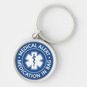 Emergency Medical Alert First Aid Medical Bag Keyc Keychain