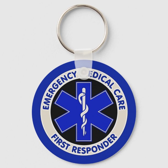 Emergency Medical Care First Responder Keychain (Front)