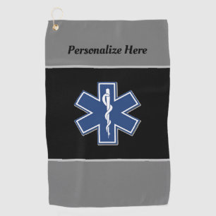 Emergency Medical Logo Golf Towel