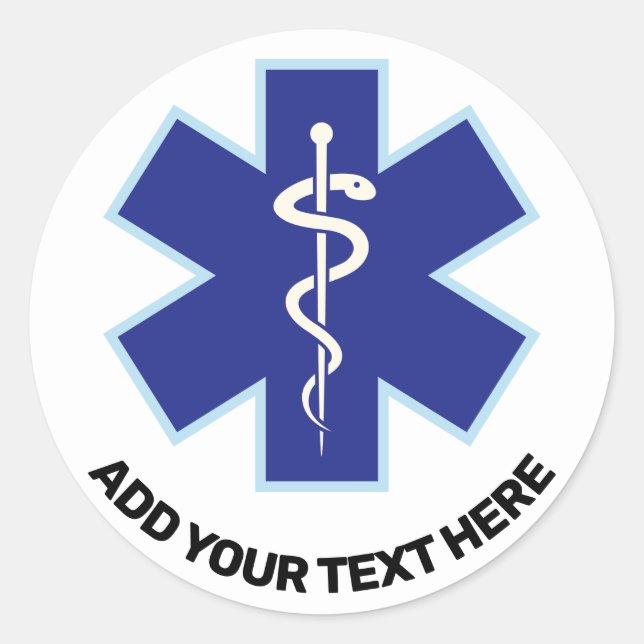 Emergency Medical Services Paramedic  Classic Round Sticker (Front)