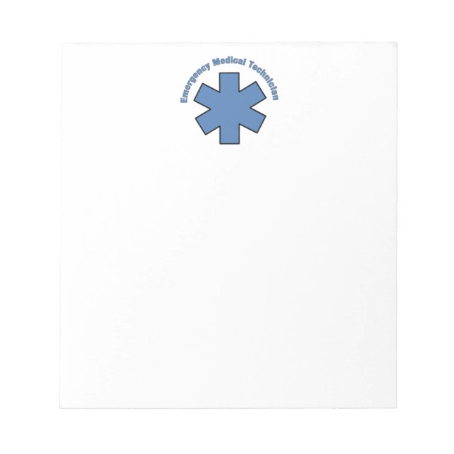 Emergency Medical Tech Notepad (Front)
