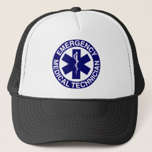 EMERGENCY MEDICAL TECHNICIANS EMT TRUCKER HAT