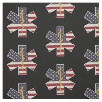 Emergency Medical Worker Tribute Usa Flag EMS EMT
