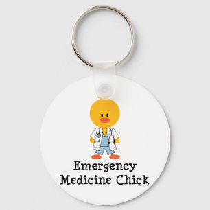 Emergency Medicine Chick Keychain