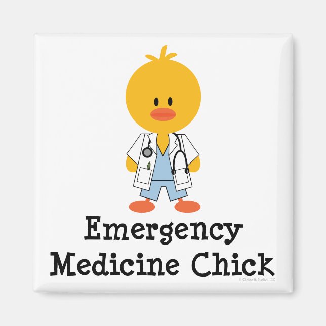 Emergency Medicine Chick Magnet (Front)