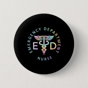 Emergency Nurse Ed Nurse Er Emergency Department N 2 Inch Round Button