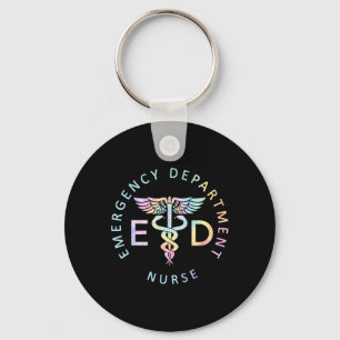 Emergency Nurse Ed Nurse Er Emergency Department N Keychain