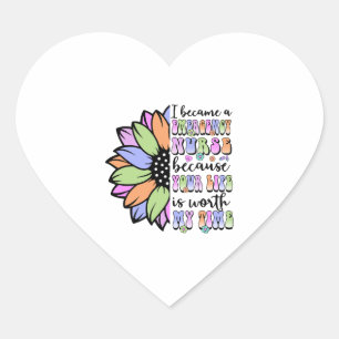 Emergency Nurse i became Heart Sticker
