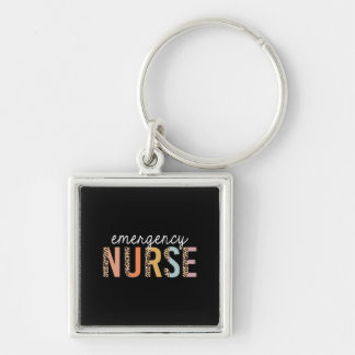 Emergency Nurse Leopard Keychain