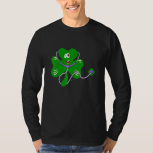 Emergency Nurse Squad Nursing St Patrick Day Gnome T-Shirt