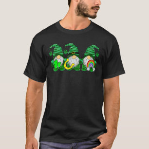 Emergency Nurse Squad Nursing St Patrick Day Gnome T-Shirt