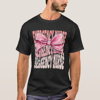 Emergency Nurse Week Day for Women Pink Coquette B T-Shirt