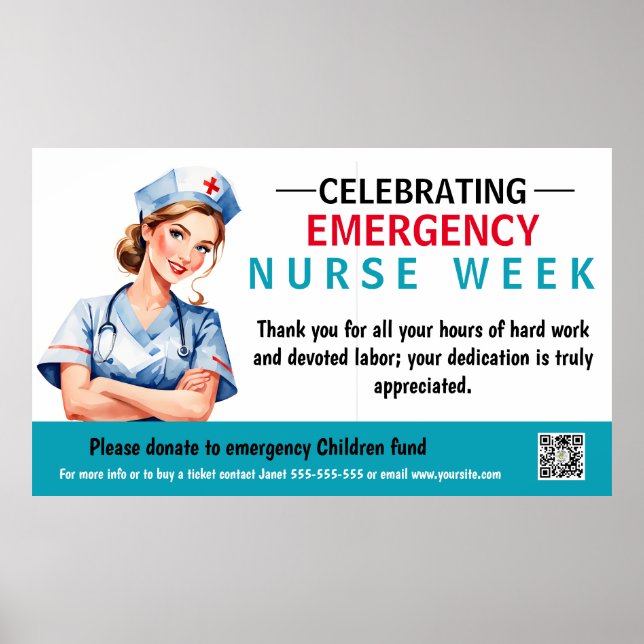 Emergency Nurses week is observed yearly Poster (Front)