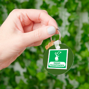Emergency Radar Transponder Safety Sign Keychain