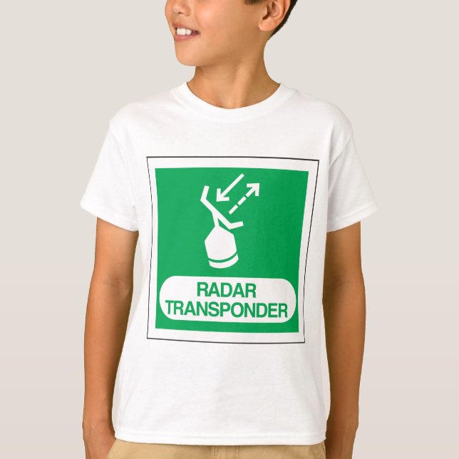 Emergency Radar Transponder Safety Sign T-Shirt (Front)