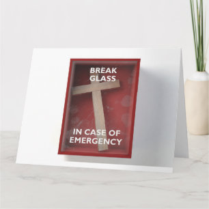 Emergency Red Box With Crucifix Card
