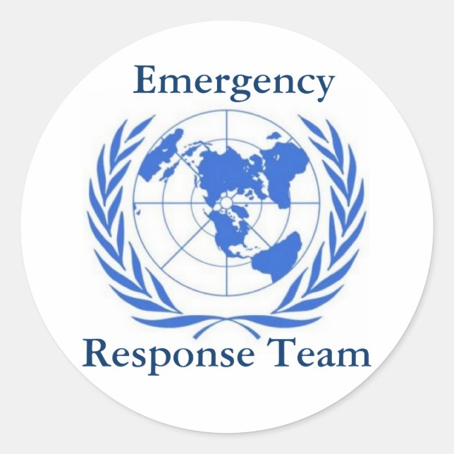 Emergency Response Team Classic Round Sticker (Front)