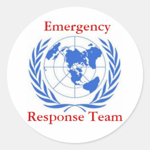 Emergency  Response Team - Red Classic Round Sticker