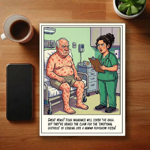 Emergency Room Adventures Cartoon Postcard