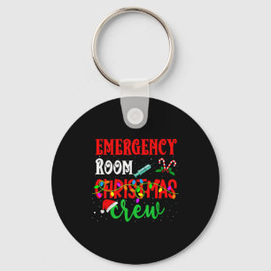 Emergency Room Christmas Crew Er Nurse Xmas Holida Keychain