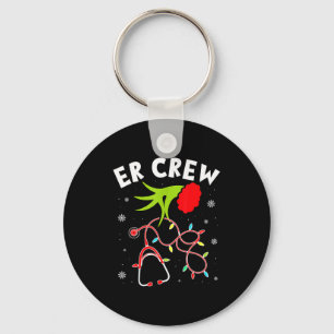 Emergency Room Christmas Er Crew Nurse Xmas Holida Keychain