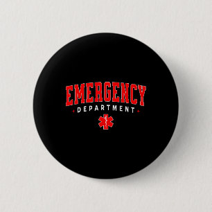 Emergency Room Er Rn Nurse Department Healthcare N 2 Inch Round Button
