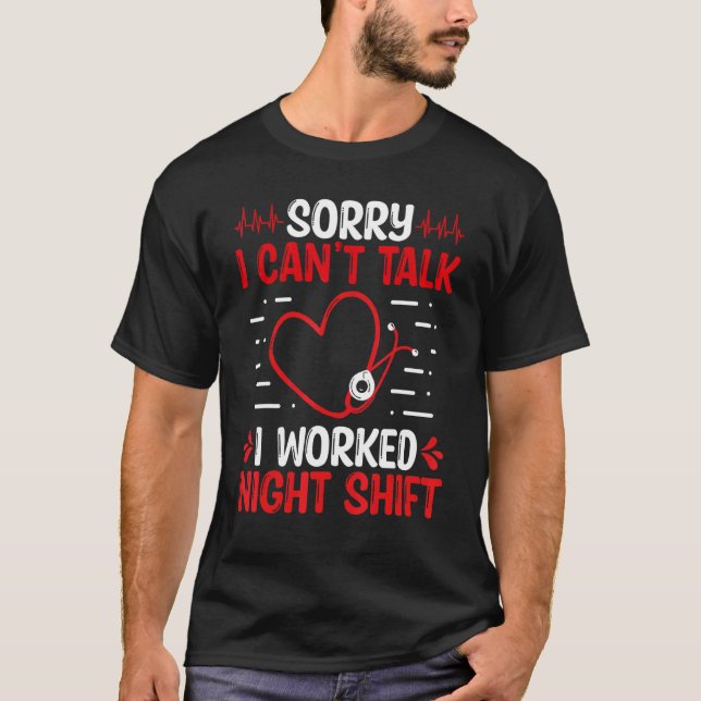 Emergency Room Nurse Appreciation Night Shift ER N T-Shirt (Front)