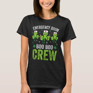 Emergency Room Nurse Crew Funny Shamrocks St Patri T-Shirt