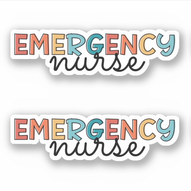 Emergency Room Nurse ER Nurse Retro (Front)