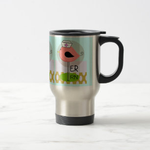 Emergency Room Nurse Retro Bird Travel Mug