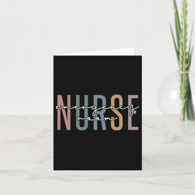 Emergency Room nurse RN Future nurse gifts Card (Front)