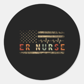 Emergency Room Nurses Er Nurses Nurse Classic Round Sticker