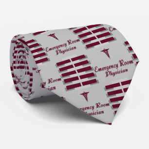 Emergency Room Physician B/Grey Neck Tie