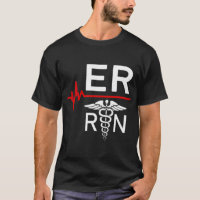 Emergency Room Registered Nurse Gift ER Heartbeat 