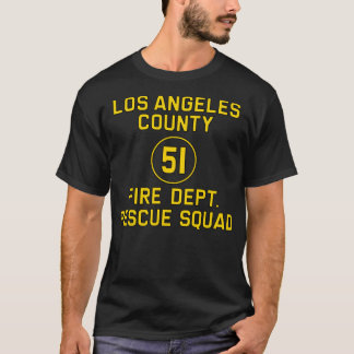 Emergency Squad 51 Side of Truck Reproduction Logo T-Shirt
