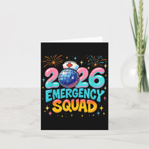 Emergency Squad New Year 2026 Medical Crew Nurse E Card