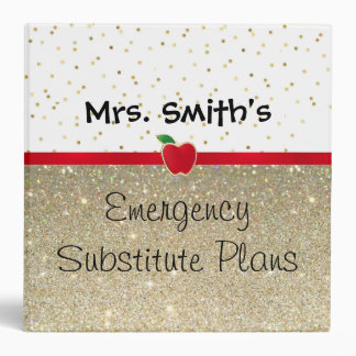 Emergency Sub Plans Binder