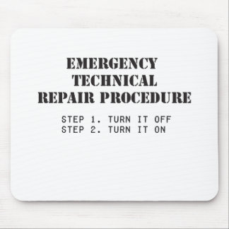 Emergency Technical Repair Procedure Mouse Pad