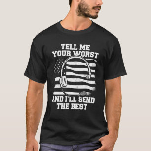 Emergency Thin Yellow Line Police Gold Dispatcher T-Shirt