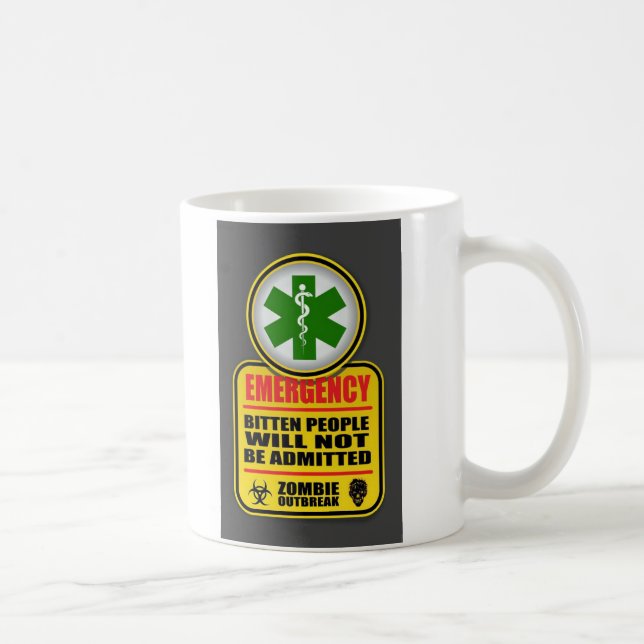 Emergency Zombie Apocalypse Mug (Right)