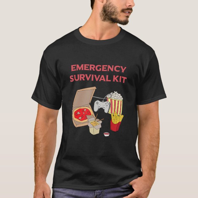 Emergeny Survival Kit Survival Training Bushcraft  T-Shirt (Front)