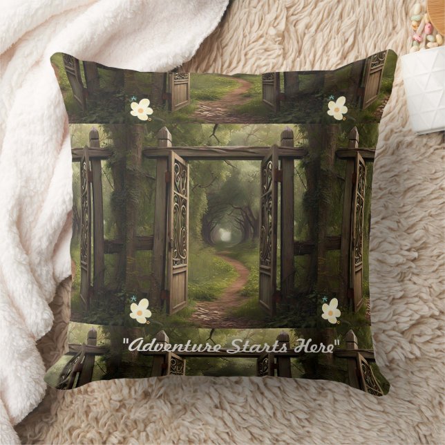 "Emerging Paths" Throw Pillow (Blanket)