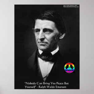 Emerson "Apaisez-vous" Affiche de citation de sage