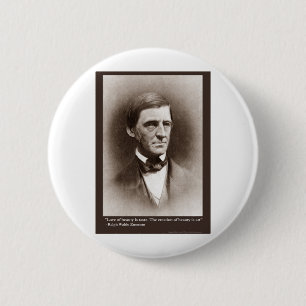 Emerson Beauty/Art Quote Gifts Tees & Collectibles 2 Inch Round Button