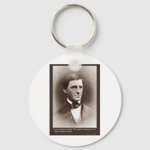 Emerson Beauty/Art Quote Gifts Tees & Collectibles Keychain