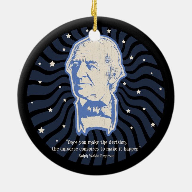 Emerson - Conspires Ceramic Ornament (Back)