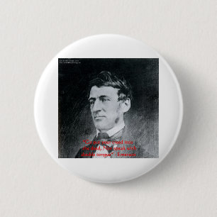Emerson "Creed The Deed" Wisdom Quote Gifts 2 Inch Round Button