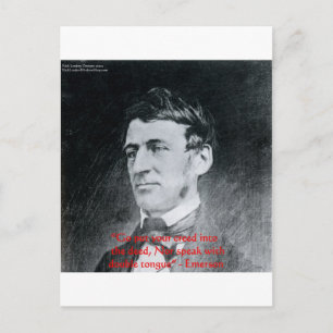 Emerson "Creed The Deed" Wisdom Quote Gifts Postcard